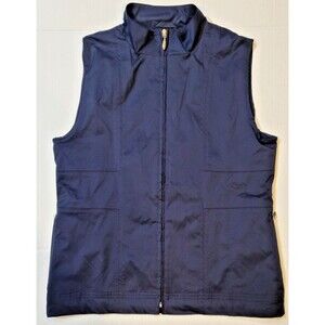 Nike Golf Womens Vest Medium Blue Clima-FIT Full Zip Lightweight Activewear M